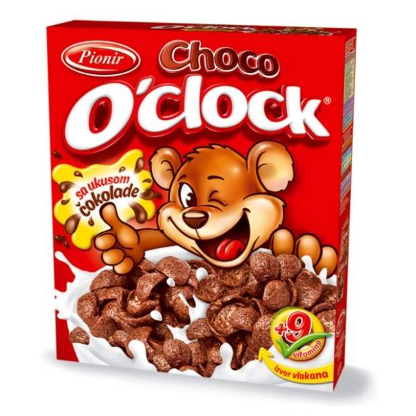O'clock pahuljice čokolada 300g Pionir