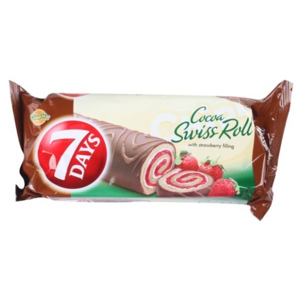 Rolat 7 DAYS Swiss roll strawberry 200g