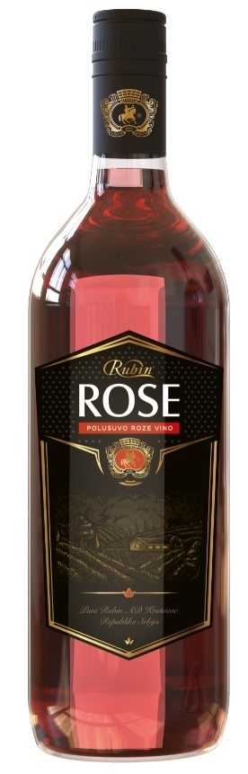 Roze vino RUBIN Rose 1l