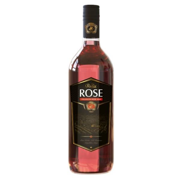 Roze vino RUBIN Rose 1l
