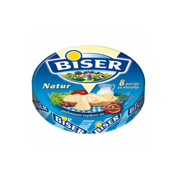 Topljeni sir BISER natur 140g