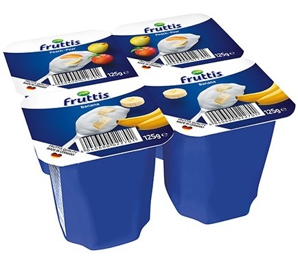 Voćni jogurt FRUTTIS breskva kruška banana 125g