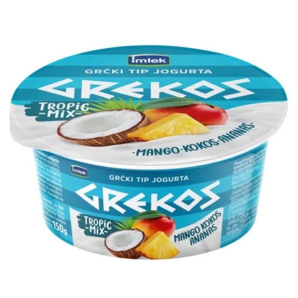 Voćni jogurt GREKOS tropik mix 150g