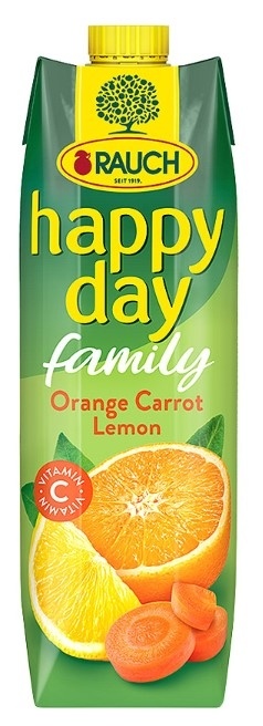 Voćni sok HAPPY DAY Family pomorandža šargarepa limun 1l