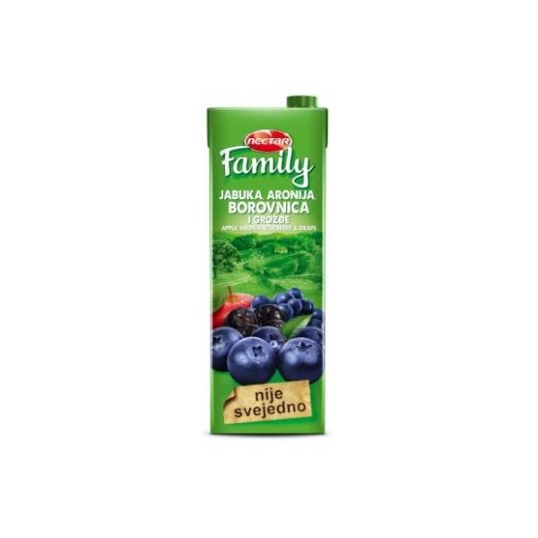 Voćni sok NECTAR Family borovnica Koktel 1,5l