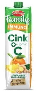 Voćni sok NECTAR Family immuno pomorandža limun đumbir 1l