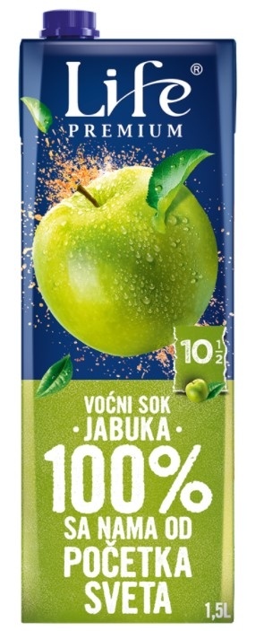 Voćni sok NECTAR Life jabuka 100% 1,5l
