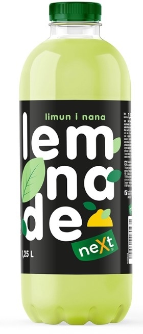 Voćni sok NEXT Lemonade lemon mint 1,25l