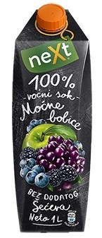 Voćni sok NEXT Premium moćne bobice 100% 1l