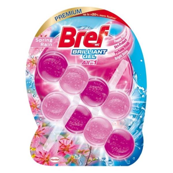 WC osveživač BREF Brilliant gel Spring Rain 2x42g