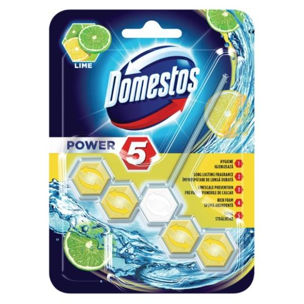 WC osveživač DOMESTOS power 5 lime 55g