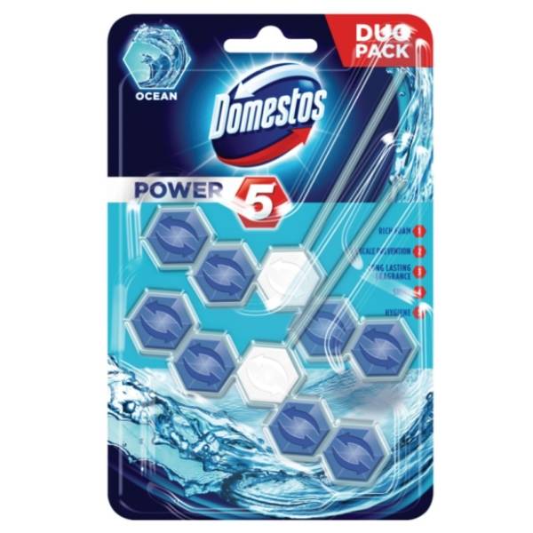 WC osveživač DOMESTOS power 5 ocean 2x55g
