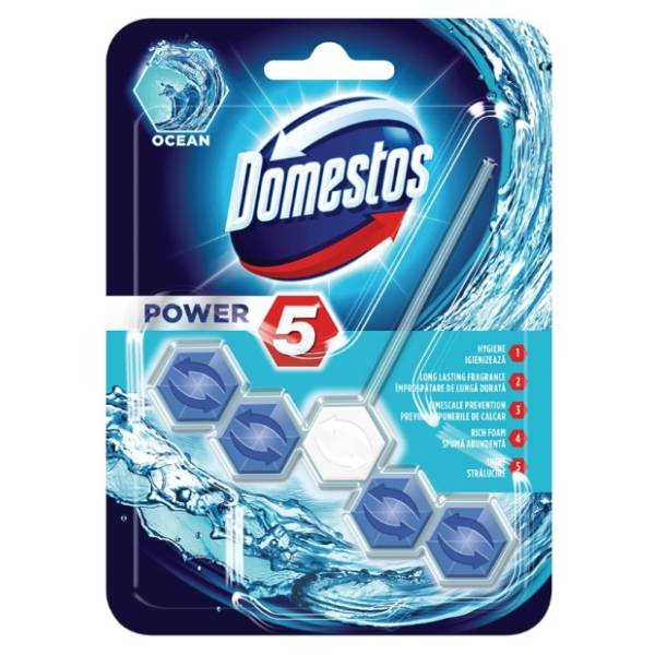 WC osveživač DOMESTOS power 5 ocean 55g